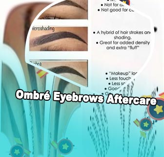 Microblading with ombre