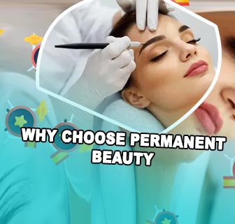 Permanent cosmetics eyebrows