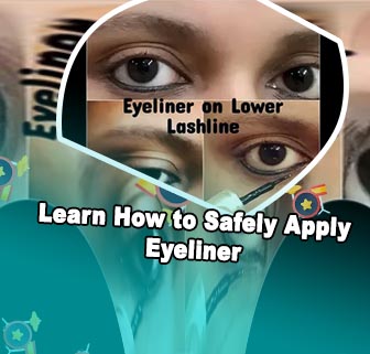 Putting eyeliner on waterline
