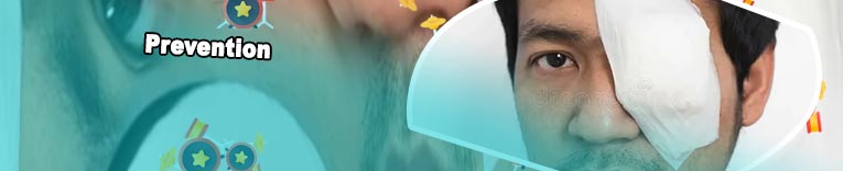 White patch on eye